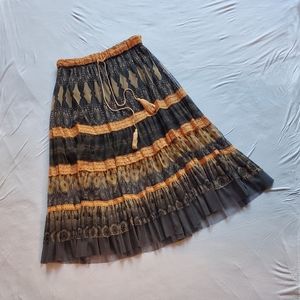 Sheer boho skirt